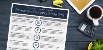 Retirement Planning Trade Offs infographic