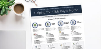 Helping your kids buy a home infographic
